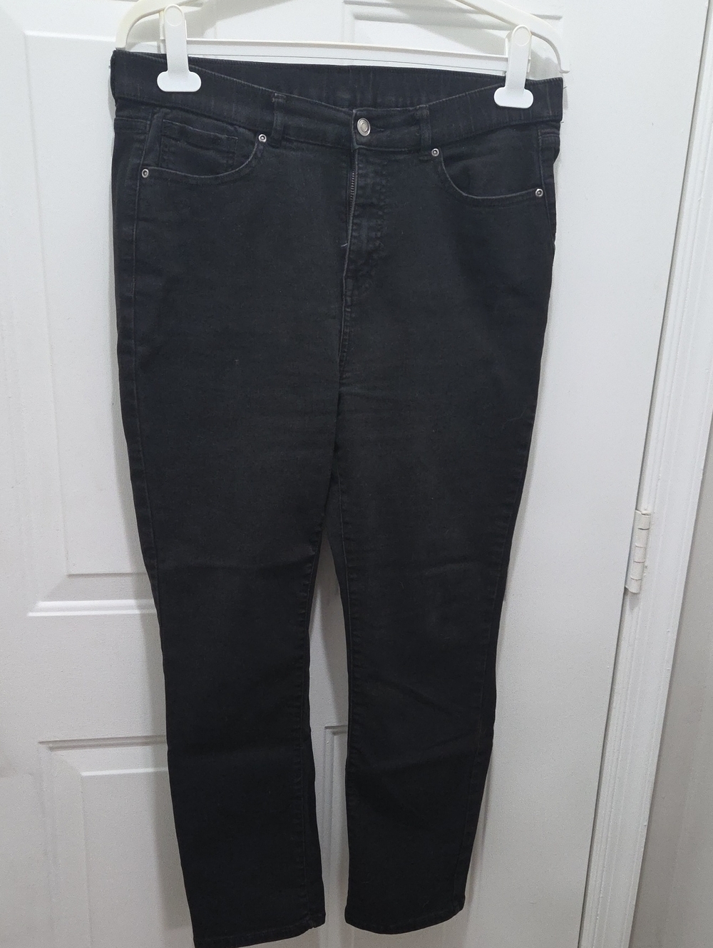 Appleseed's Black Women's Stretch High-Rise Jeans 14P
